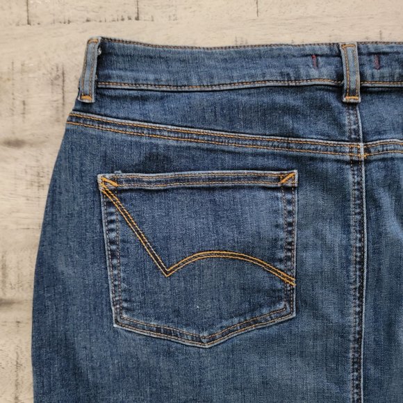 Dickies Straight Denim Skirt 12 - Picture 4 of 15